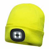 PORTWEST Beanie with LED Head Light USB Rechargeable Camping Cycling Workwear Hat