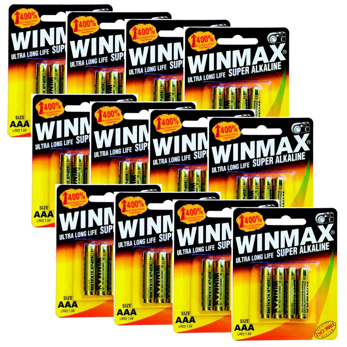 AAA Ultra Long Life Super Alkaline Batteries 1.5V Battery - 12 Packs