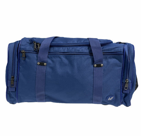 44L Travel Foldable Duffel Bag Gym Sports Luggage Travel Foldaway D-Zip Top School Bags - Dark Navy