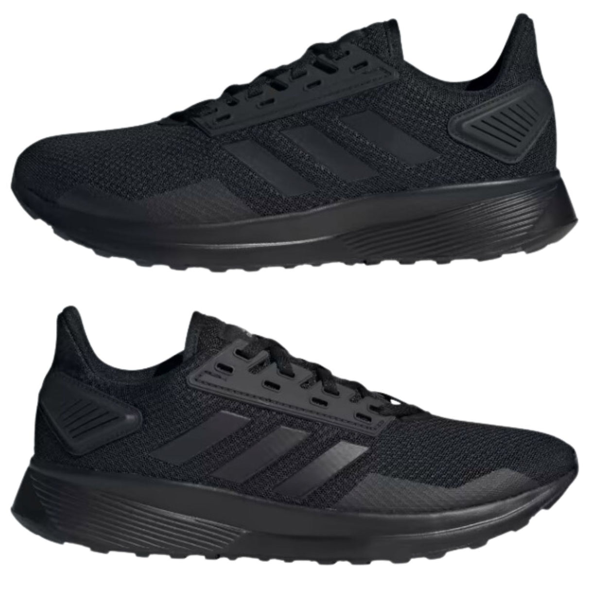 Adidas Duramo 9 Mens Running Sports Mesh Shoes - Black