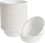 1000pcs Disposable Sugarcane Bagasse Round Bowls - 12cm - Bulk