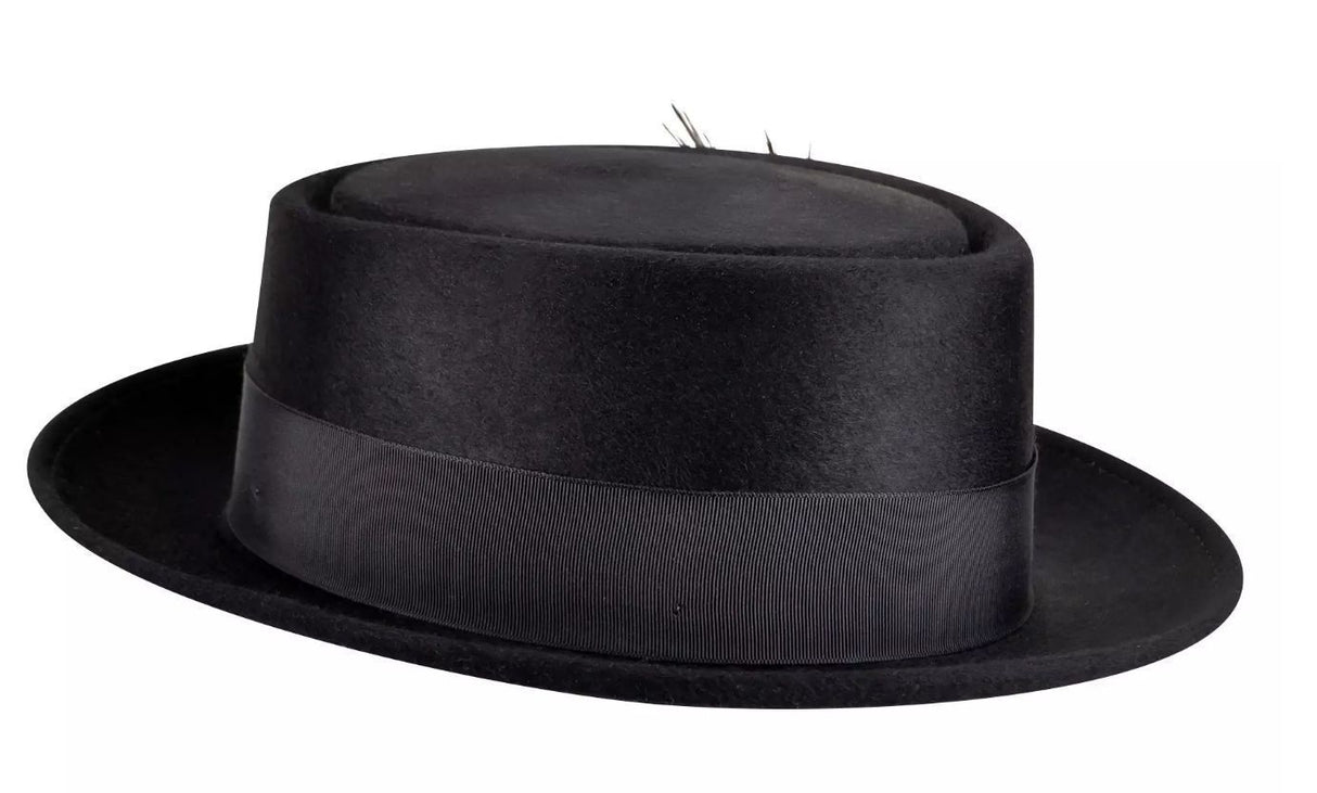 BAILEY Jett Pork Pork Pie Hat 100% Wool Made In USA Trilby Fedora