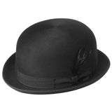 Bailey Mens Harker Bowler Hat Made in USA Fit for Autumn/Winter Season - Black