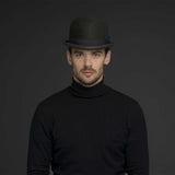 Bailey Mens Harker Bowler Hat Made in USA Fit for Autumn/Winter Season - Black