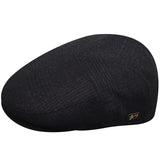 Bailey Mens Ormond Ivy Flat Cap - Black Plaid