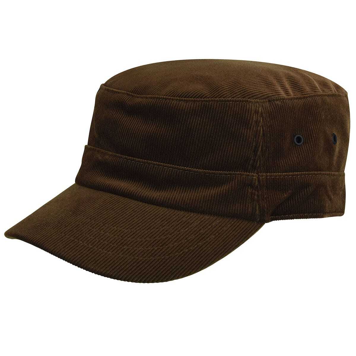 Bailey Mens Marnul Army Cap Corduroy Good For Autumn/Winter Season - Tobacco