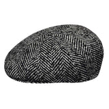 Bailey Mens Kufell Newsboy Cap Good For Autumn/Winter Season - Black