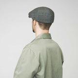 Bailey Mens Rish Ivy Flat Cap For Autumn/Winter Season - Olive Plaid