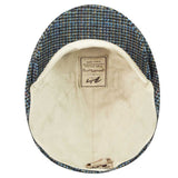 Bailey Mens Rish Ivy Flat Cap For Autumn/Winter Season - Olive Plaid