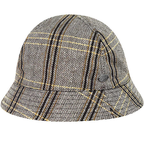 Bailey Mens Kensett Bucket Hat Water-Repellent For Autumn/Winter - Black Stripe