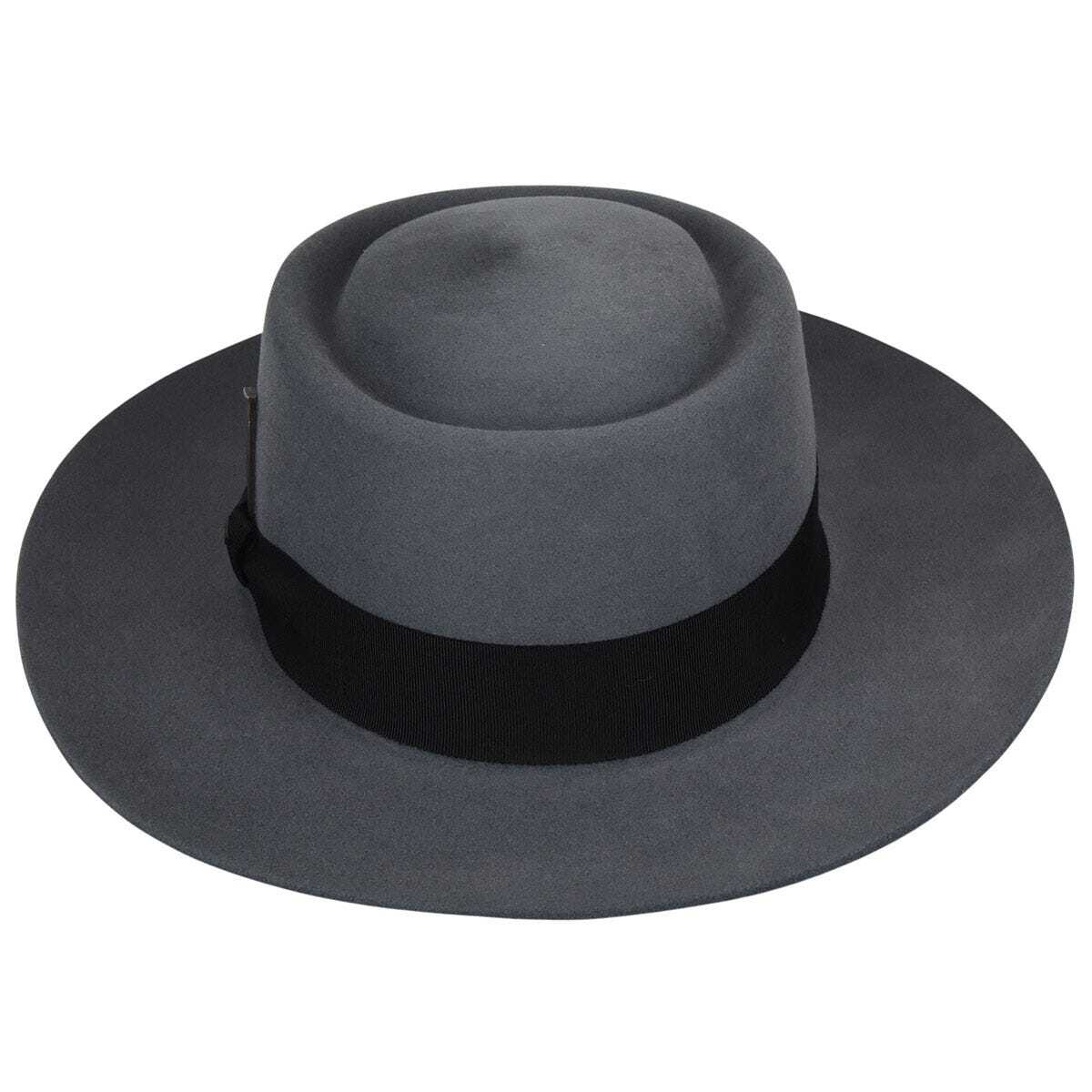 Bailey Mens Walsh Elite Pork Pie Hat Good For Autumn/Winter Season - Granite