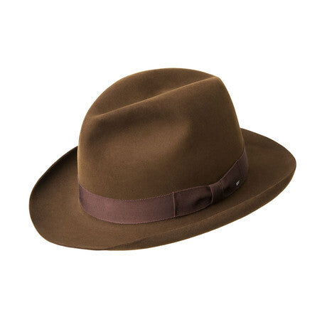 Bailey Mens Edsel Fedora Hat Wool Fur Felt - Chocolate