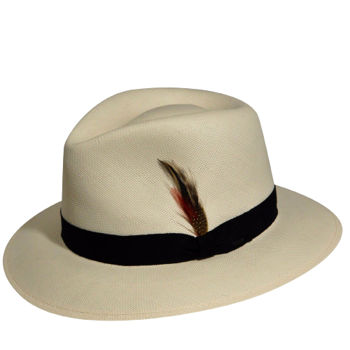 BAILEY Konrath Lite Straw Hat Summer Sun MADE IN USA Trilby Fedora 63125