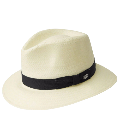 BAILEY Spencer Lite Straw Hat Summer Sun MADE IN USA Trilby Fedora in Natural