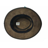 BARMAH Squashy Oiled Cattle Hide Leather Hat Outback Brim Foldable BOMBER