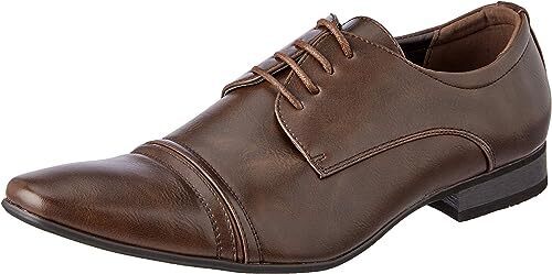 Uncut Mens Bartell Lace Up Dress Shoes - Chocolate