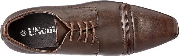 Uncut Mens Bartell Lace Up Dress Shoes - Chocolate