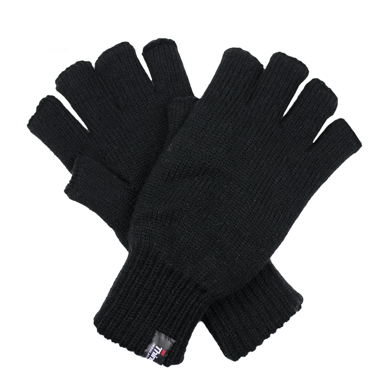 2pcs Winter Set Mens 3M Thinsulate Beanie Hat + Knitted Fingerless Gloves Snow