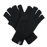 2pcs Set 3M Thinsulate Knitted Fingerless Gloves + Plain Beanie Hat Winter Warm