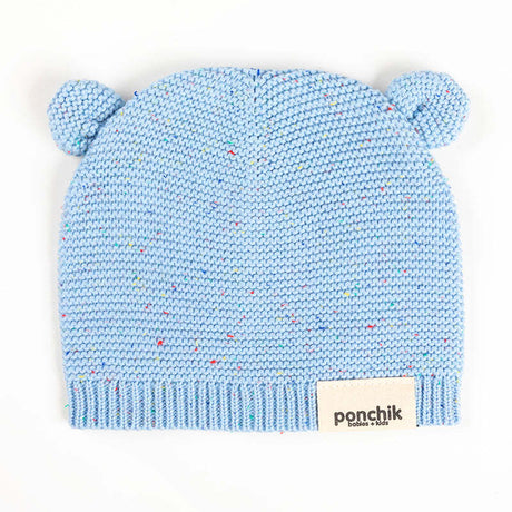 Ponchik Babies + Kids Bear Beanie Hat Warm Winter - Mist