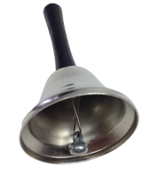 Hand Held Silver Ringing Bell Office School Ring Home Reception