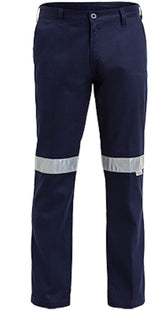 BISLEY 3M Reflective Cotton Cargo Work Pants Industrial Trousers Tradie BP6006T