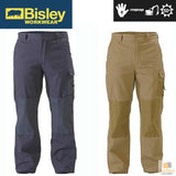 BISLEY Mens Razar Cordura Utility Pants Workwear Cotton Trousers Work BPU6110