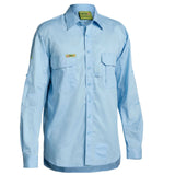 BISLEY Insect Protection Fishing Shirt Long Sleeve Casual Business Work Cotton - VRS6140_BBLB (Blue)