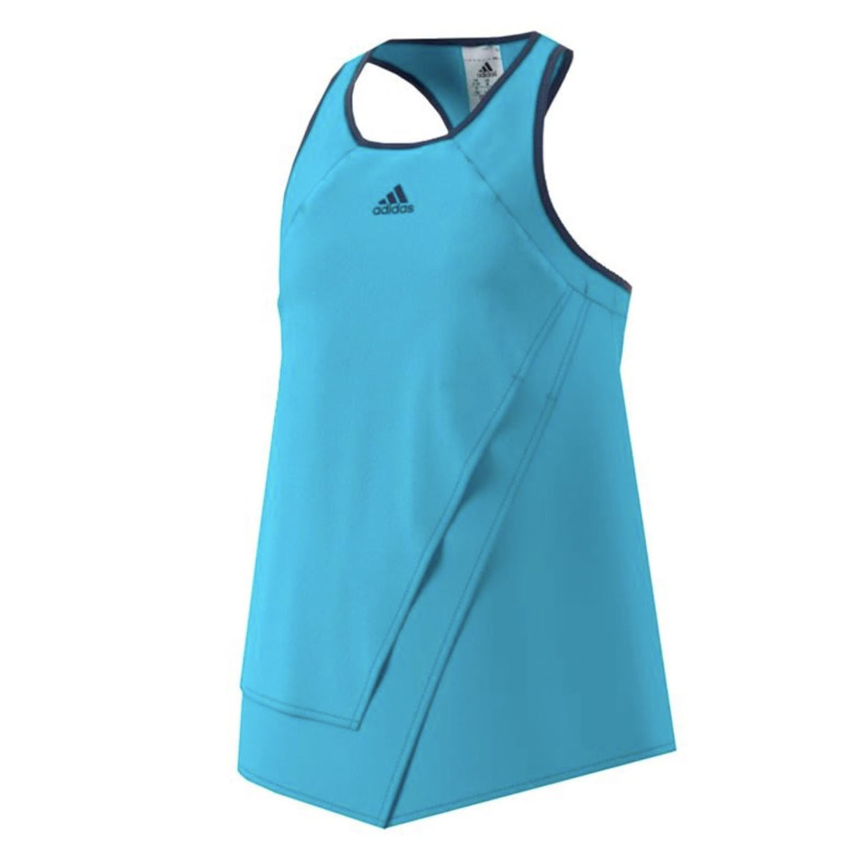 ADIDAS Girls Melbourne Line Tank Top Tennis Sports Kids Childrens - Samba Blue