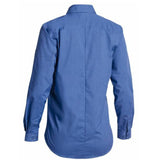 BISLEY Womens Cross Dyed Long Sleeve Shirt Workwear Work Ladies - Blue