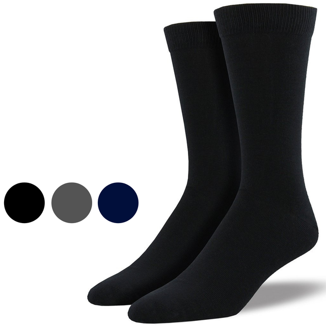 1 Pair Premium Bamboo Loose Top Socks Diabetic Diabetes Circulation Eco Sox - Black