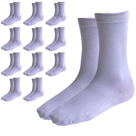 12 Pairs Premium Bamboo Loose Top Socks Diabetic Diabetes Circulation Eco Sox - Navy