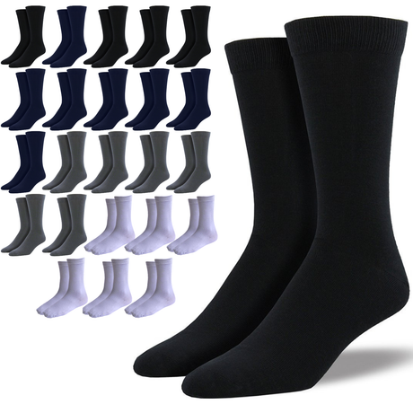 24 Pairs Premium Bamboo Loose Top Socks Diabetic Diabetes Circulation Eco Sox