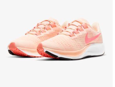 Nike Womens Air Zoom Pegasus Running Shoes 37 - Crimson Tint/Crimson Pulse