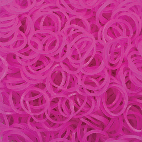 1200 pcs LOOM BANDS Rubber Refill Kit DIY Magical Bracelet 36S Clips,6 Hook - Plain White