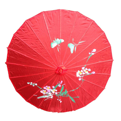 12x PARASOL UMBRELLA Chinese Japanese Bamboo Flower Pattern 80cm Large BULK