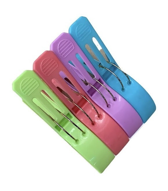 16x JUMBO PLASTIC CLOTHES PEGS Laundry Clips Washing Line Clothespin Fastener