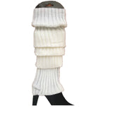 24x Womens Leg Warmers Disco Winter Knit Dance Party Crochet Legging Socks Costume