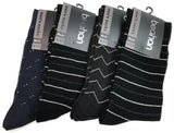 2 Pairs COTTON BUSINESS SOCKS Mens Dress Crew Plain Work Casual