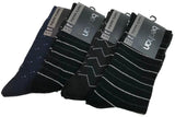 2 Pairs COTTON BUSINESS SOCKS Mens Dress Crew Plain Work Casual