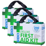 3x 210PCS EMERGENCY FIRST AID KIT Medical Travel Set Workplace Office ARTG BULK