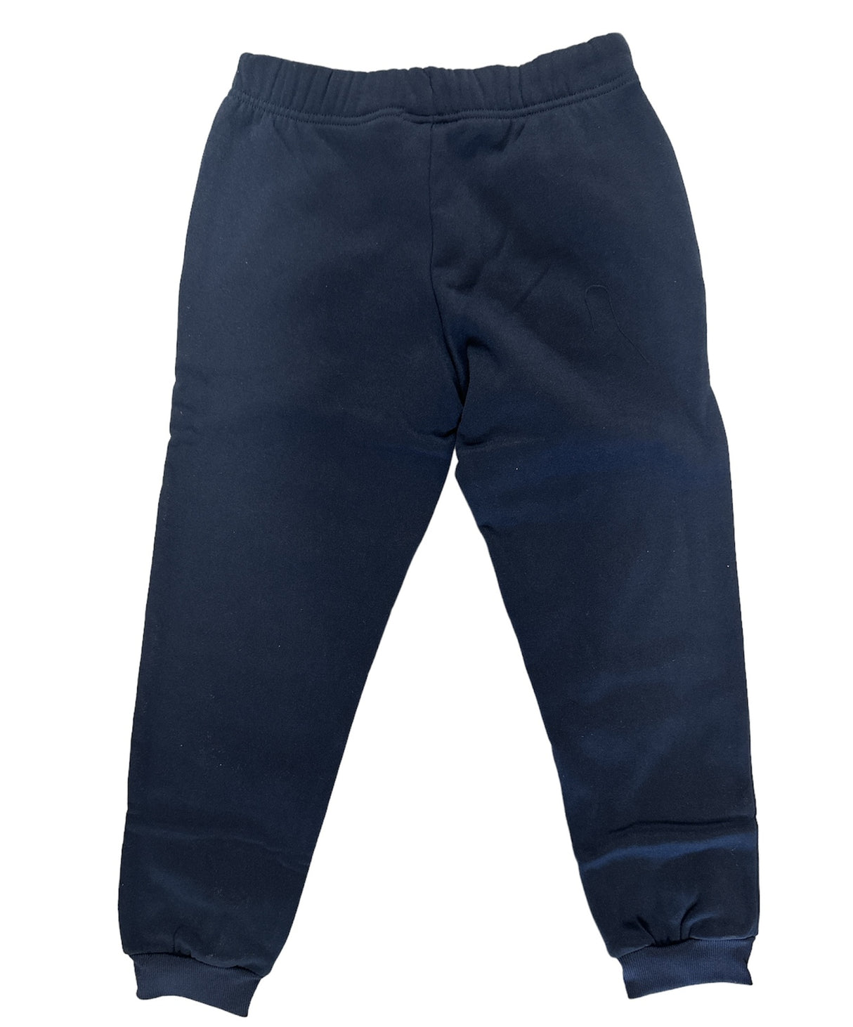 Kids Boys Track Pants With Rib Cuffs Casual Trackies Warm Winter - Navy