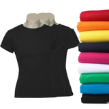 3x Womens Plain Ladies T SHIRT 100% COTTON Basic Tee Casual Top Size 6-24 BULK