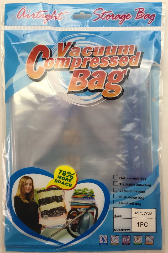 7x VACUUM SEAL STORAGE BAG Airtight Compressed Space Saver Clothing Bag 80x60