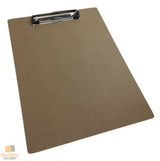 12x WOODEN A4 CLIPBOARD Hardboard Menu Clip Office Restaurant Writing Board BULK