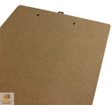 12x WOODEN A4 CLIPBOARD Hardboard Menu Clip Office Restaurant Writing Board BULK