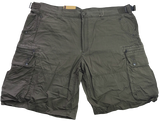 Deluxe PLUS SIZE CARGO SHORTS Heavy Duty Big Sizes Summer 100% COTTON - Black