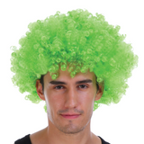 Mens DELUXE AFRO WIG Curly Hair Costume Party Fancy Disco 70s 80s Dress Up - Green