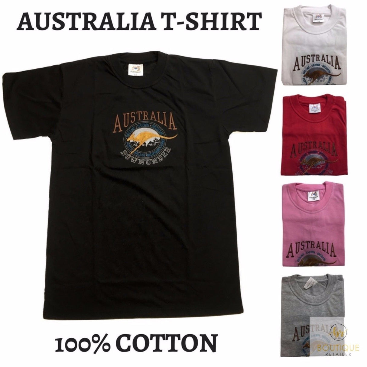 Adult AUSTRALIAN T Shirt Australia Day 100% COTTON Souvenir Tee Top Flag