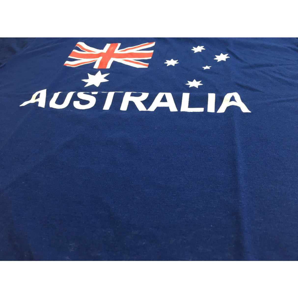 Adult AUSTRALIAN T Shirt Australia Day 100% COTTON Souvenir Tee Top Flag - Blue